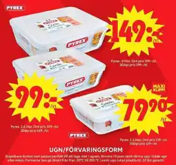 ICA Maxi Pyrex ugn/förvaringsform erbjuda