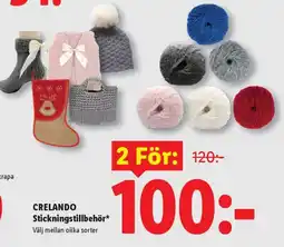 Lidl Crelando stickningstillbehör erbjuda