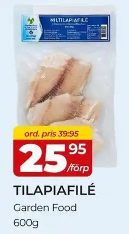 Matrix Butikerna Garden Food Tilapiafilé erbjuda