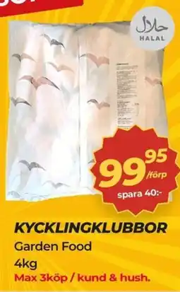 Matrix Butikerna Kycklingklubbor erbjuda