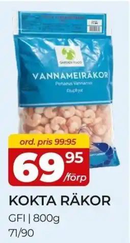 Matrix Butikerna Garden Food kokta räkor erbjuda
