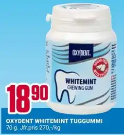 ÖoB Oxydent whitemint tuggummi erbjuda