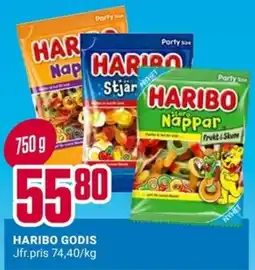 ÖoB Haribo godis erbjuda