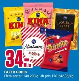 ÖoB Fazer godis erbjuda