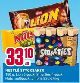 ÖoB Nestlé stycksaker erbjuda