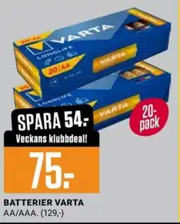 ÖoB Batterier varta erbjuda