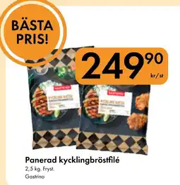 Snabbgross Gastrino panerad kycklingbröstfilé erbjuda