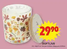 ICA Maxi Elegant doftljus erbjuda
