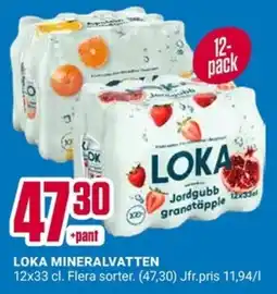 ÖoB Loka mineralvatten erbjuda