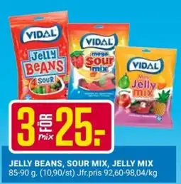 ÖoB Vidal jelly beans, sour mix, jelly mix erbjuda
