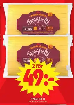 ICA Maxi Ica spaghetti erbjuda