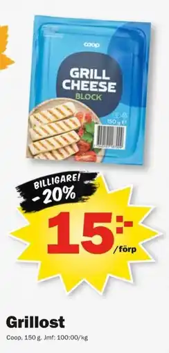 Pekås Coop Grillost erbjuda