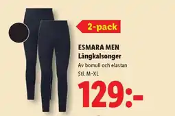 Lidl Esmara men långkalsonger erbjuda