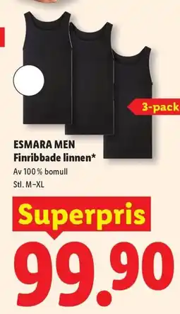 Lidl Esmara men finribbade linne erbjuda