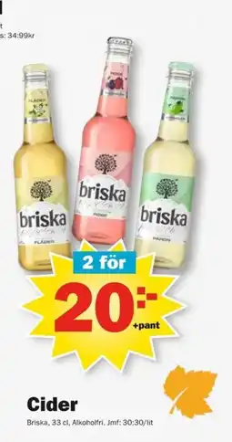 Pekås Briska Cider erbjuda