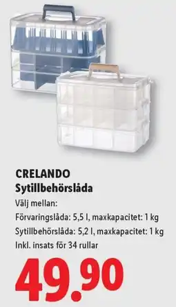 Lidl Crelando Sytillbehörs låda erbjuda