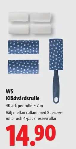 Lidl W5 klädvårdsrulle erbjuda