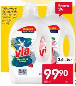 Rusta Tvättmedel, flytande Via erbjuda