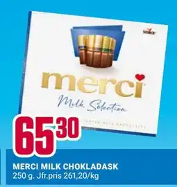 ÖoB MERCI MILK CHOKLADASK erbjuda