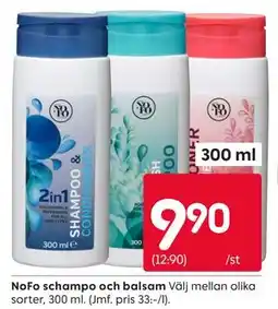 Rusta NoFo schampo och balsam erbjuda