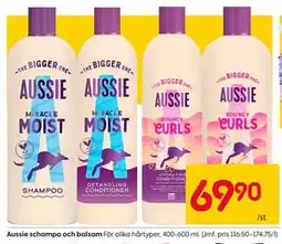 Rusta Aussie schampo och balsam erbjuda