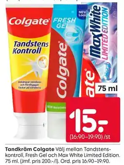 Rusta Tandkräm Colgate erbjuda