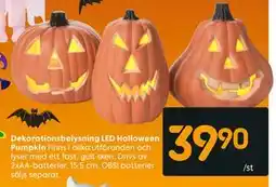 Rusta Dekorationsbelysning LED Halloween Pumpkin erbjuda