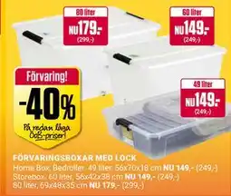 ÖoB FÖRVARINGSBOXAR MED LOCK erbjuda
