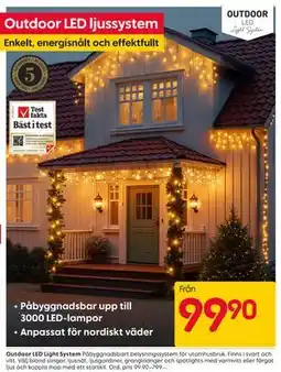 Rusta Outdoor LED ljussystem erbjuda