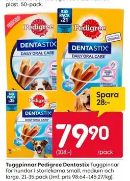 Rusta Tuggpinnar Pedigree Dentastix erbjuda