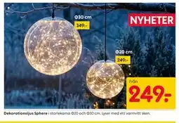 Rusta Dekorationsljus Sphere erbjuda
