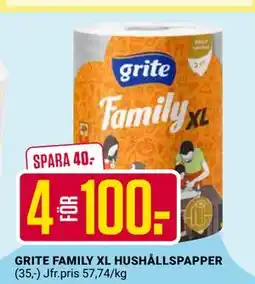 ÖoB GRITE FAMILY XL HUSHÅLLSPAPPER erbjuda