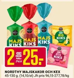 ÖoB NORDTHY MAJSKAKOR OCH KEX erbjuda