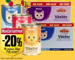 ÖoB MaxCat kattmat erbjuda