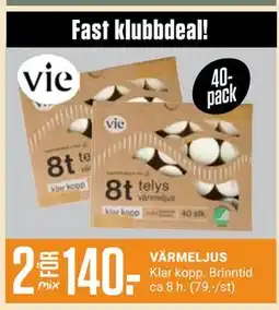 ÖoB VÄRMELJUS, Medlemspris erbjuda
