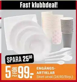 ÖoB ENGÅNGSARTIKLAR, Medlemspris erbjuda