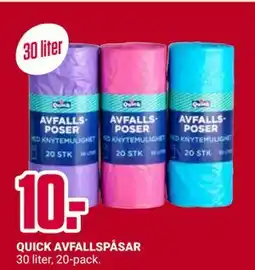 ÖoB QUICK AVFALLSPÅSAR erbjuda