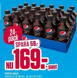 ÖoB PEPSI MAX erbjuda