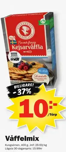 Pekås Våffelmix erbjuda