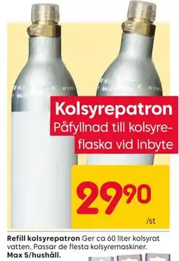 Rusta Refill kolsyrepatron erbjuda
