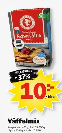 Pekås Våffelmix erbjuda