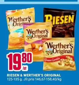 ÖoB RIESEN & WERTHER’S ORIGINAL erbjuda