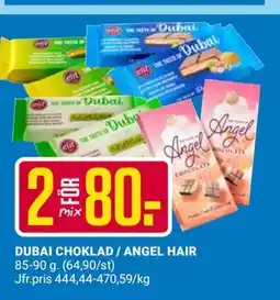 ÖoB DUBAI CHOKLAD / ANGEL HAIR erbjuda
