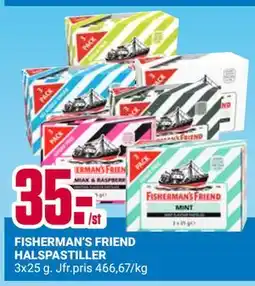 ÖoB FISHERMAN’S FRIEND HALSPASTILLER erbjuda