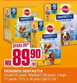 ÖoB PEDIGREE DENTASTIX erbjuda