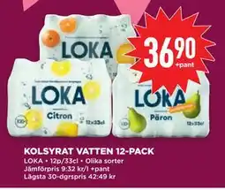 Willys KOLSYRAT VATTEN 12-PACK erbjuda