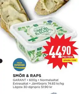 Willys Hemma SMÖR & RAPS erbjuda