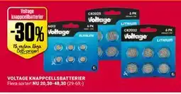ÖoB VOLTAGE KNAPPCELLSBATTERIER erbjuda