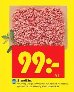 ICA Kvantum Blandfärs erbjuda