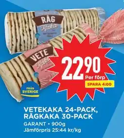 Willys VETEKAKA 24-PACK, RÅGKAKA 30-PACK erbjuda